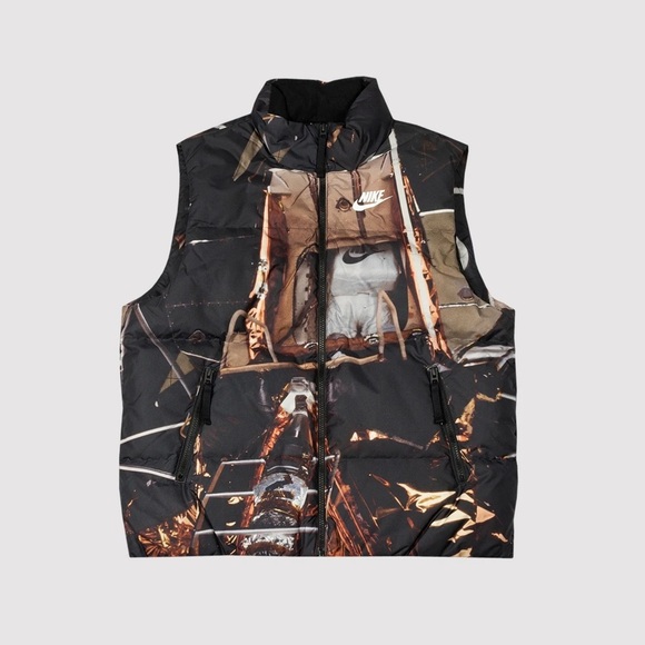 Nike Men's Black and Brown Graphic Vest ZERO GRAVITY DOWN FILL JACKET "BLACK" - Picture 4 of 7
